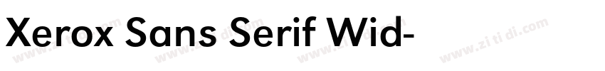 Xerox Sans Serif Wid字体转换